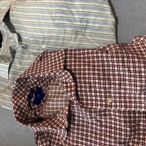Two men’s Large dress shirts